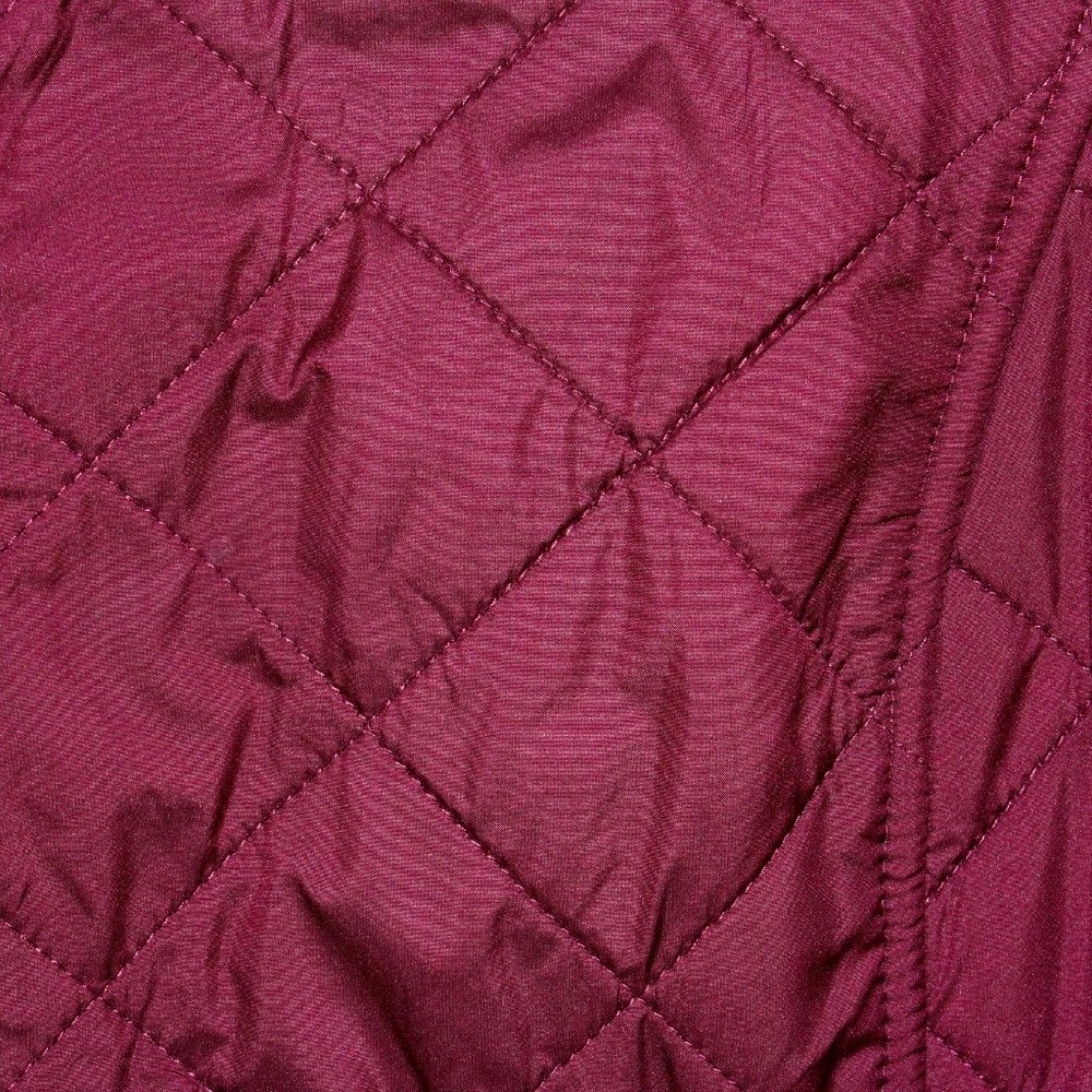 Talbots Maroon Quilted Fleece-Lined Vest - Picture 16 of 16